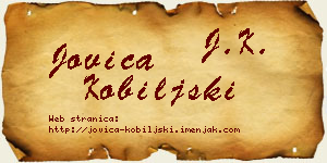 Jovica Kobiljski vizit kartica